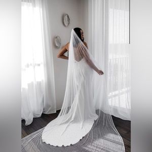 Never worn grace pearly veil